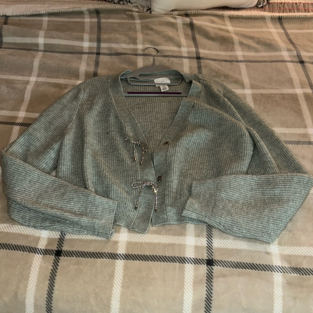 H&M Bow Button Sweater